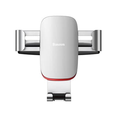 Baseus Metal Age Gravity - Bilhållare för Smartphones, Silver