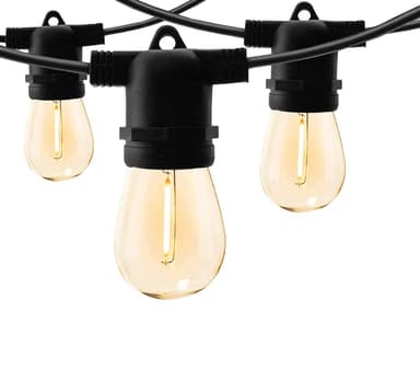 Premium Ljusslinga utomhus 10m med 20 utbytbara E27 LED lampor