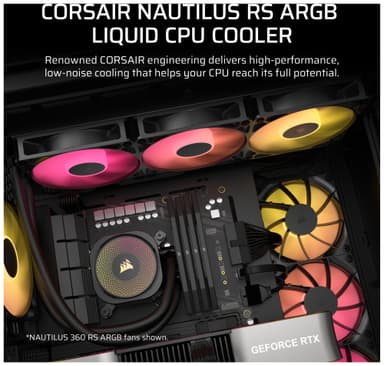 Corsair Nautilus 240mm RS ARGB CPU vattenkylare (svart)