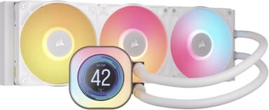 Corsair iCUE LINK TITAN 360mm RX LCD CPU vattenkylning (vit)