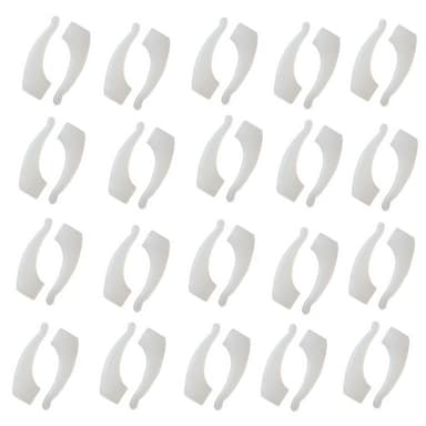Anti-halk bekvämt glasögonörongrepp, öronkrok 20-par Transparent