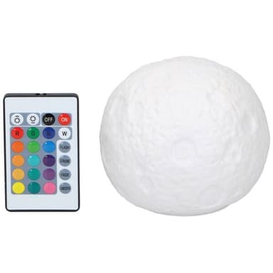 Grundig LED Månlampa med remote & 15 ljusfärger