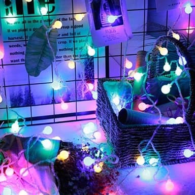 Batteridriven LED Slinga Bollar Färg 80 LED lampor