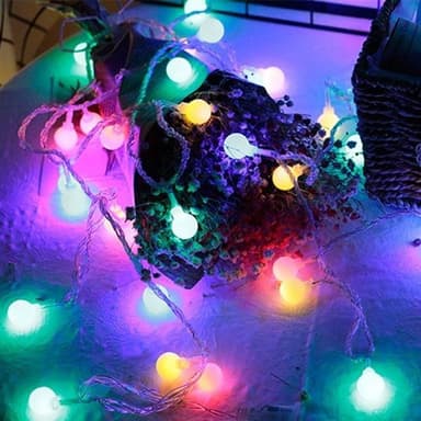 Batteridriven LED Slinga Bollar Färg 80 LED lampor