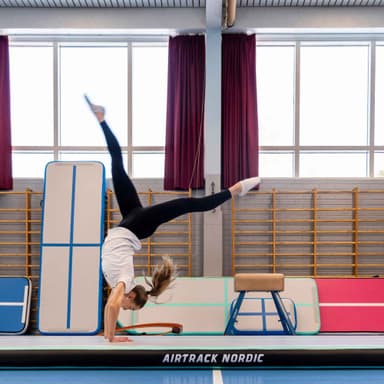 AirTrack Nordic Carbon luftvoltbana - Gul 5 m