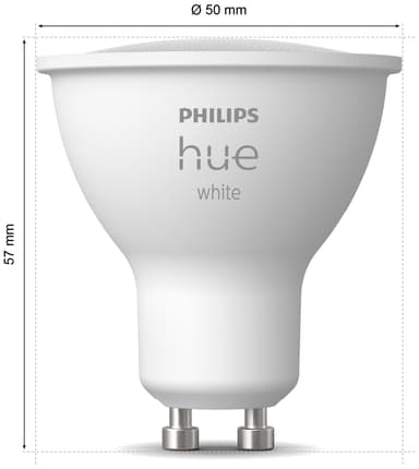 Philips Hue LED-lampa GU10 4,2W (2-pack)