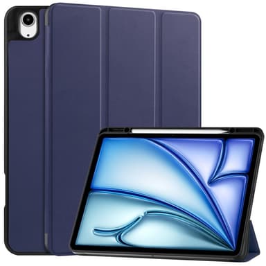 Till iPad Air 13 (2024) Slim fit tri-fold fodral Pennfack - MörkBlå