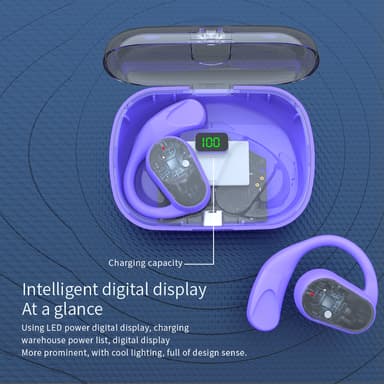 Non in Ear TWS/OWS trådlösa Bluetooth-hörlurar Öronmonterade headset S