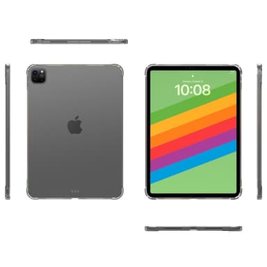 För iPad Pro 11 (2024) Transparent Surfplattfodral TPU Baksidesskydd