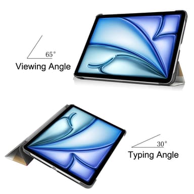Till iPad Air 11 (2024) Slim fit tri-fold fodral - Triangle Grid