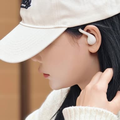 WEKOME Bluetooth Headset Semi-in-Ear Trådlösa hörlurar - Beige