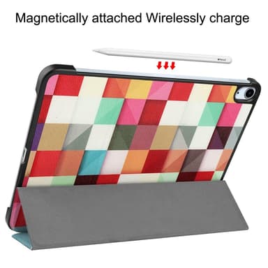 Till iPad Air 11 (2024) Slim fit tri-fold fodral - Triangle Grid