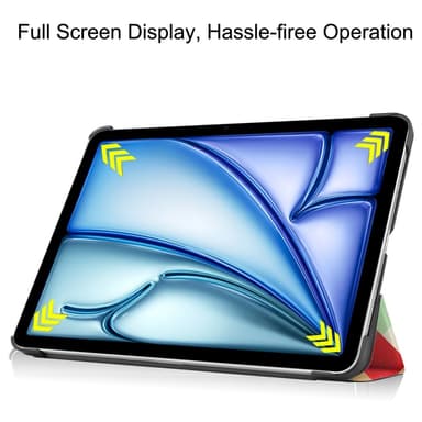 Till iPad Air 11 (2024) Slim fit tri-fold fodral - Triangle Grid