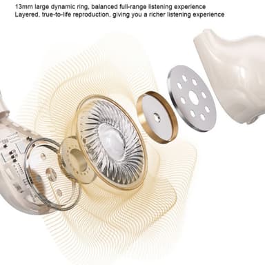 WEKOME Bluetooth Headset Semi-in-Ear Trådlösa hörlurar - Beige