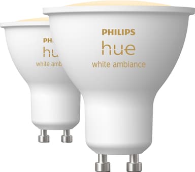 Philips Hue LED-lampa GU10 4,2W (2-pack)