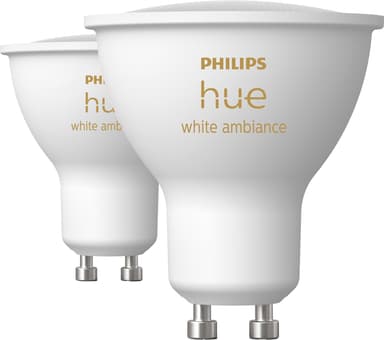 Philips Hue LED-lampa GU10 4,2W (2-pack)