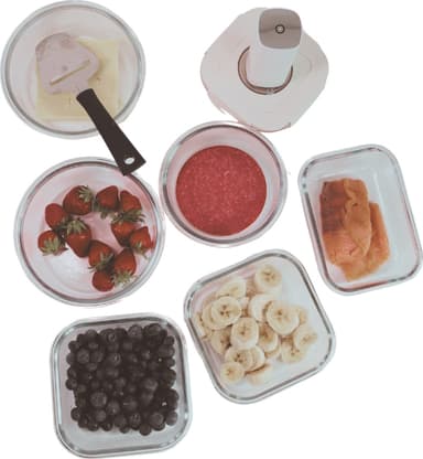 FoodEcoBox 3-pack fyrkantiga vakuum matlådor VCJ-14GS