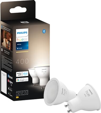 Philips Hue LED-lampa GU10 4,2W (2-pack)