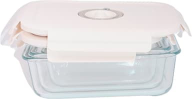 FoodEcoBox 3-pack fyrkantiga vakuum matlådor VCJ-14GS