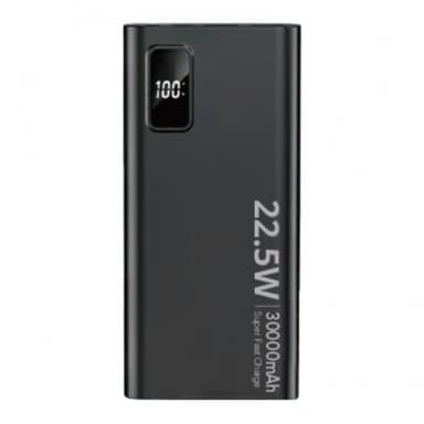 SiGN Super Powerbank 30 000mAh, 22,5W, Svart