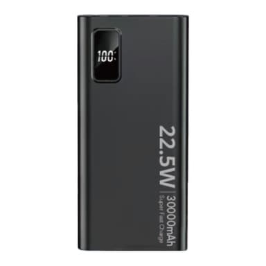 SiGN Super Powerbank 30 000mAh, 22,5W, Svart