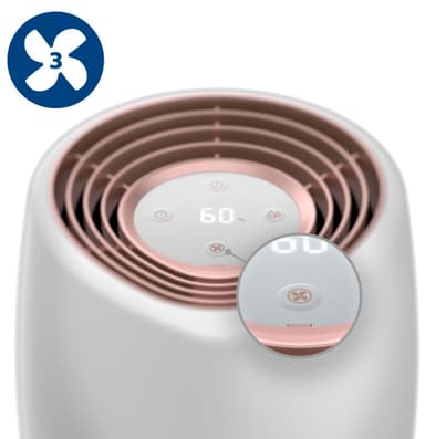 Philips 2000-seriens luftfuktare HU2716/10 (vit och roséguld)