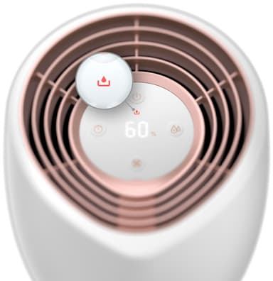Philips 2000-seriens luftfuktare HU2716/10 (vit och roséguld)