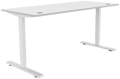 Piranha E-Base 140 höj- och sänkbart skrivbord (vit)