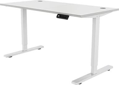 Piranha E-Base 120 höj- och sänkbart skrivbord (vit)