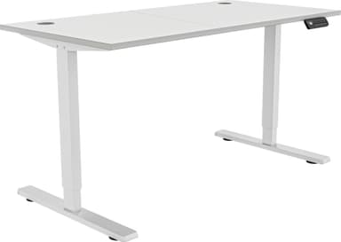 Piranha E-Base 120 höj- och sänkbart skrivbord (vit)