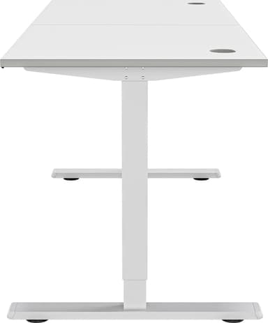 Piranha E-Base 140 höj- och sänkbart skrivbord (vit)