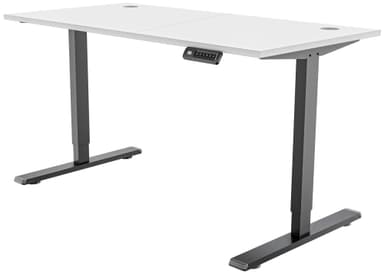 Piranha E-Base 120 höj- och sänkbart skrivbord (svart/vit)