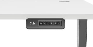 Piranha E-Base 140 höj- och sänkbart skrivbord (svart/vit)
