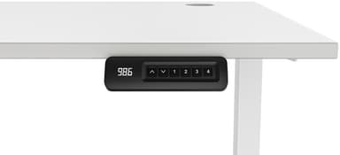 Piranha E-Base 120 höj- och sänkbart skrivbord (vit)