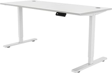 Piranha E-Base 140 höj- och sänkbart skrivbord (vit)