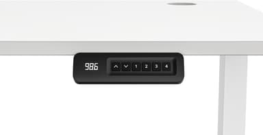Piranha E-Base 140 höj- och sänkbart skrivbord (vit)