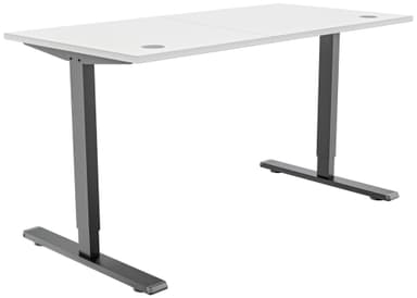 Piranha E-Base 120 höj- och sänkbart skrivbord (svart/vit)
