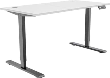 Piranha E-Base 120 höj- och sänkbart skrivbord (svart/vit)