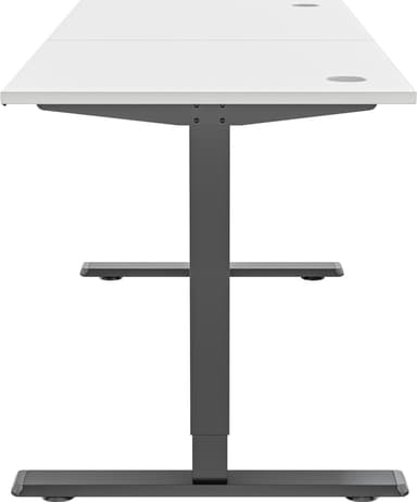 Piranha E-Base 140 höj- och sänkbart skrivbord (svart/vit)