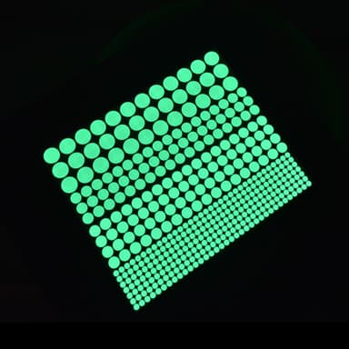 Glow in The Dark Dots Wall Stickers 407-delat Grön
