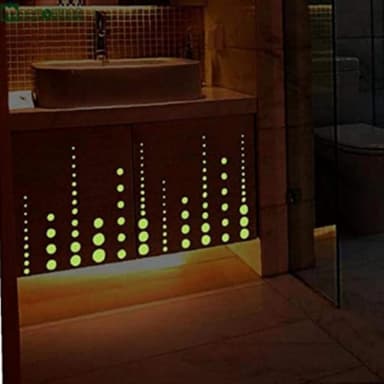 Glow in The Dark Dots Wall Stickers 407-delat Grön