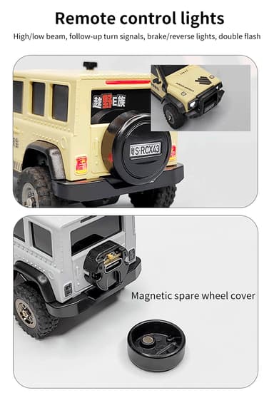 Mini Crawler 4WD 1/43 Desert Yellow - RTR