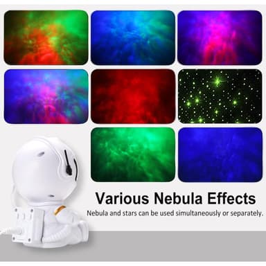 Astronaut Nattlampa / Galaxylampa med Fjärrkontroll - Nepula Stjärnhimmelprojektor