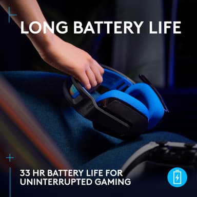 Logitech G G535 Lightspeed gamingheadset (svart)