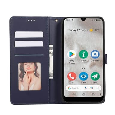 Blush mobilfodral 3-kort Doro 8110 - Navy