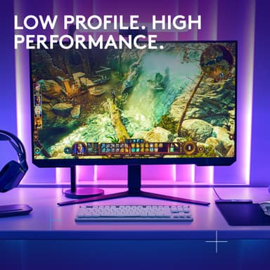 Logitech G G515 gamingtangentbord (taktilt, vitt)