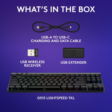 Logitech G G515 gamingtangentbord (linjärt, svart)