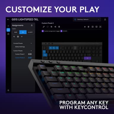 Logitech G G515 gamingtangentbord (linjärt, svart)