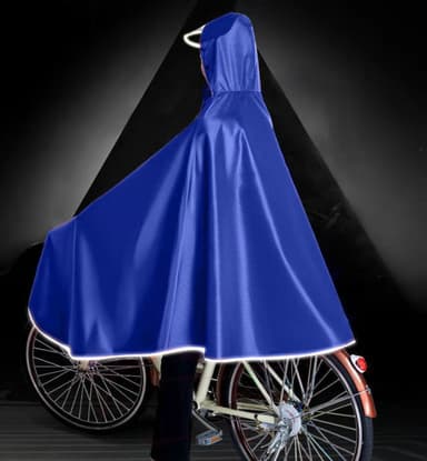 Vattentät regnponcho för cykel Röd