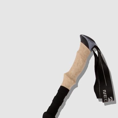 Ultralätt hopfällbar gångstav - 5-sektioner 33-125 cm Svart